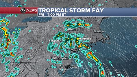 Tracking Tropical Storm Fay Where Its Heading Abc News