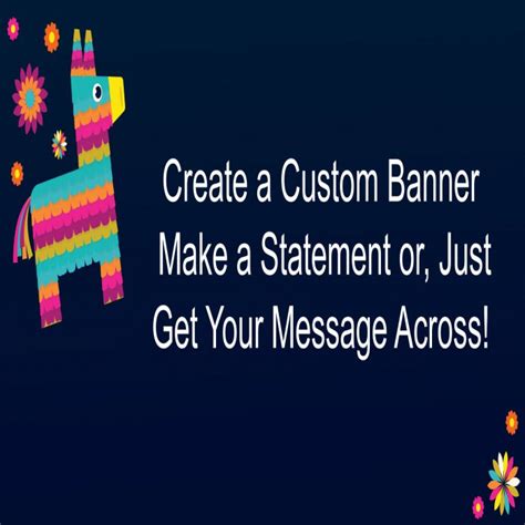Piñata Custom Banner 12 X 24