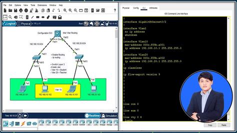 Configuration Svi Inter Vlan On Switch Layer Speak Khmer Youtube