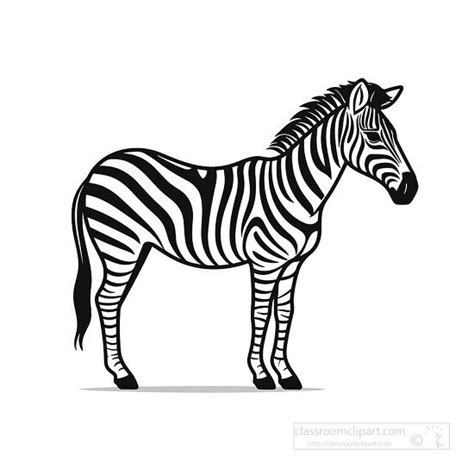 Zebra Outline Printable