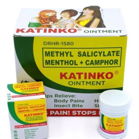 Katinko Ointment Methyl Salicylate Menthol Camphor Shopee Philippines