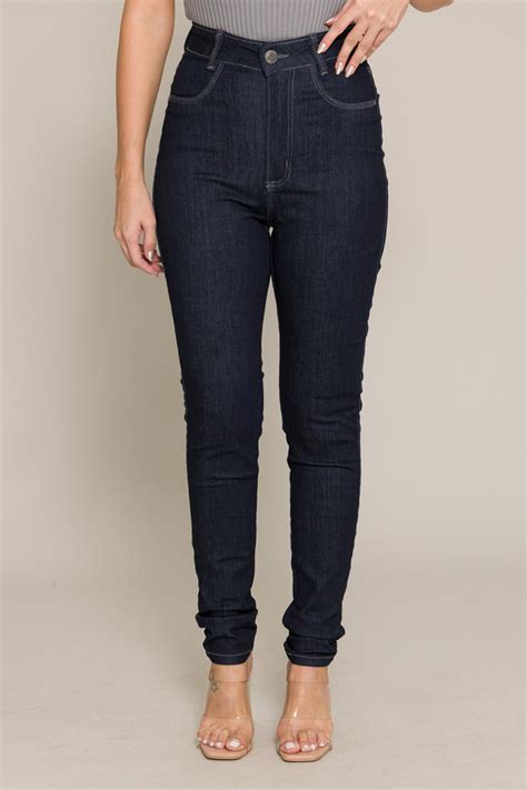 Calça Jeans Skinny Hot Pant Basic 11610 Jeans Amaciado Knoten Jeans