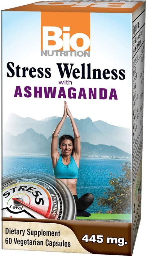 Bio Nutrition Stress Wellness With Ashwagandha 60 Vegetarian Capsules