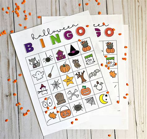 Halloween Bingo Template