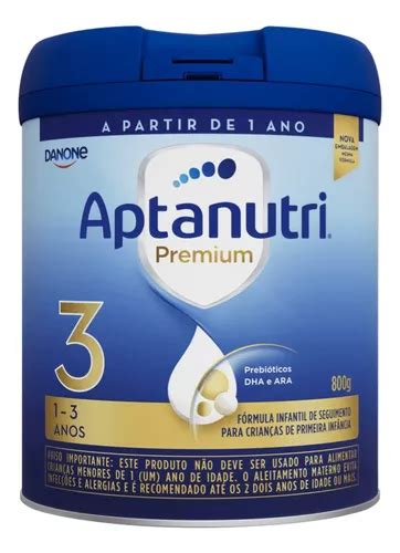 2 Latas Fórmula Infantil Aptanutri Premium 3 danone 800 Gr Frete grátis