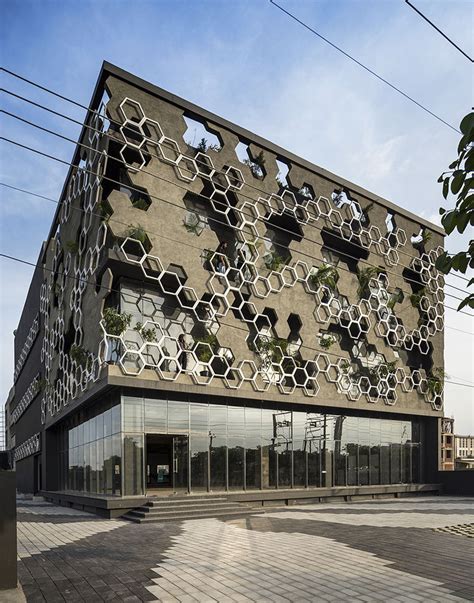 Studio Ardete Have Designed A Building With A Hexagonal Patterned Facade