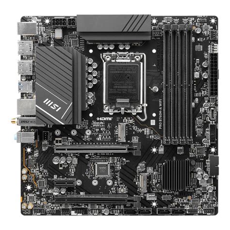 Placa Mãe Msi Pro B760m A Wifi Chipset B760 Intel Lga 1700 Matx