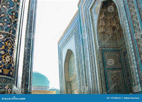 The Architecture of Ancient Samarkand Stock Image - Image of facade ...