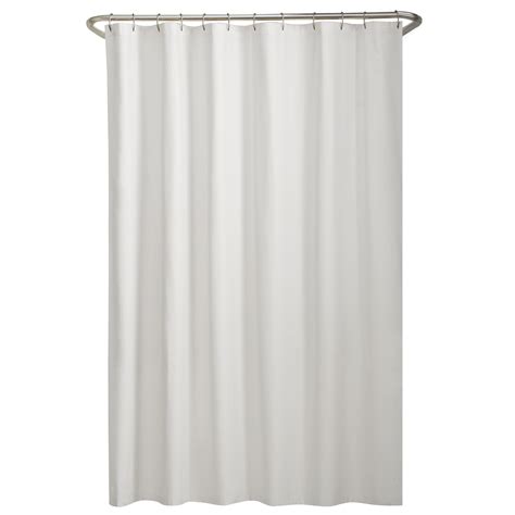 Mainstays Water Repellent Fabric Shower Curtain Liner White