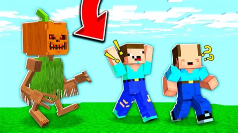 BALON KAFA yı BALKABAĞI CANAVARI İLE TROLLEDİM Minecraft YouTube