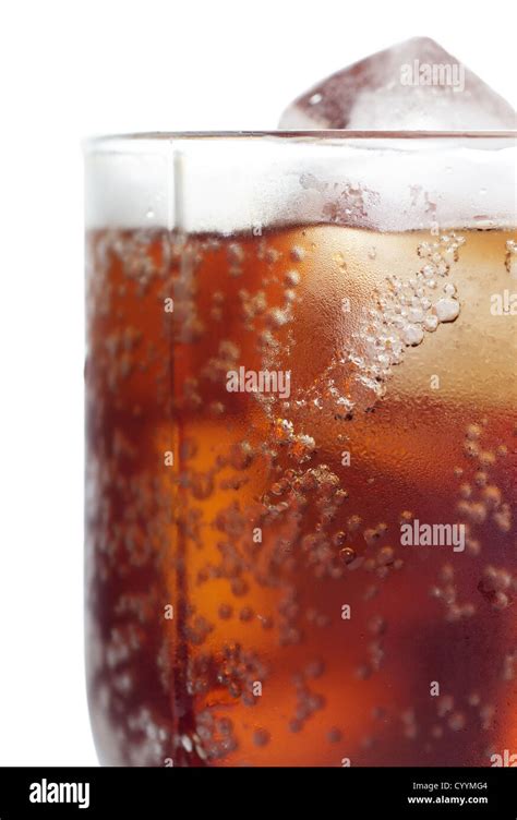 Cold cola with ice Stock Photo - Alamy
