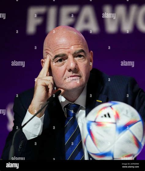 Fifa President Gianni Infantino Press Conference Saturday Nove Hi Res