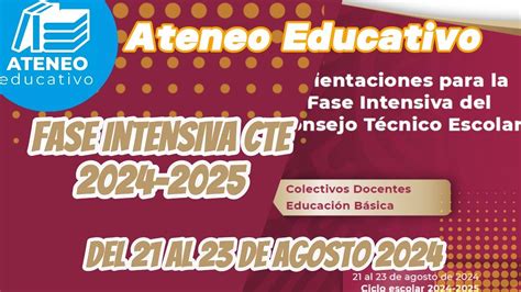 Fase Intensiva Cte Sesiones Del Al De Agosto