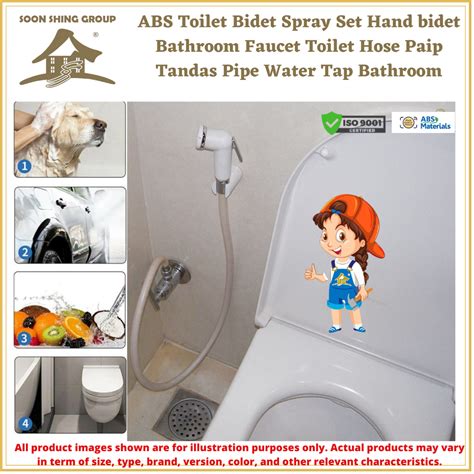 ABS Toilet Bidet Spray Set Hand bidet Bathroom Faucet Toilet Hose Paip ...