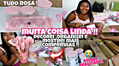 Tudo Rosa Comprinhas Organizando E Decorando O Lar Comprinhas Na