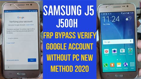 Samsung J Sm J H Frp Google Account Bypass Without Pc New Method