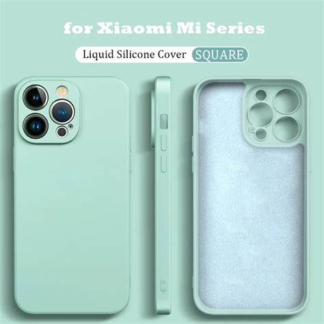 Original Liquid Silicone Shockproof Case For Xiaomi Mi 14 13 13T 12 12T