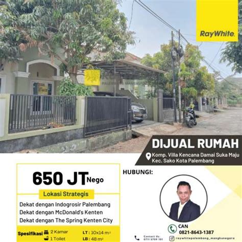 Dijual Rumah Di Komp Villa Kencana Damai Disewakan Rumah