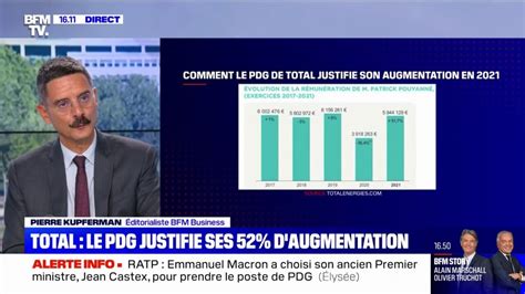 Totalenergies Comment Le Pdg Du Groupe Justifie Son Augmentation De