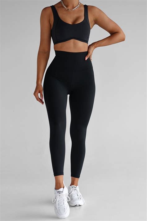 Extra High Waist 7 8 Leggings Black Leelo Active Reviews On Judge Me