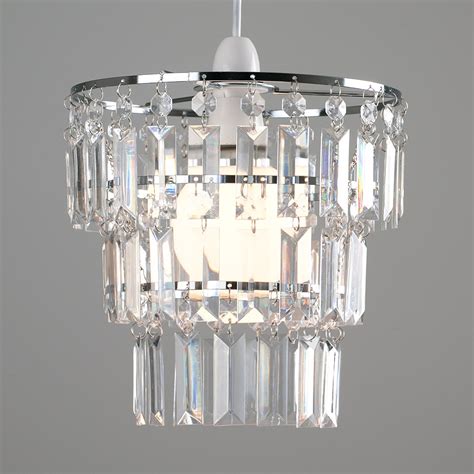 Modern Chandelier Light Shades 3 Tier Acrylic Crystal Ceiling Pendant