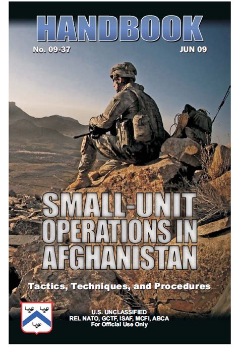 U FOUO U S Army Small Unit Operations In Afghanistan Handbook