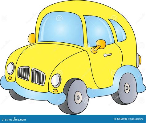 Yellow Car Stock Vector Image 39566088