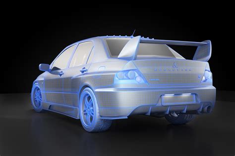 Lancer Evolution Ix Tuned D Model Unknown Max Fbx Obj Free D