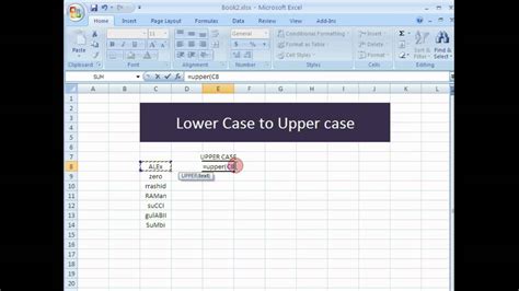 How To Change Capital Letters To Lowercase In Excel