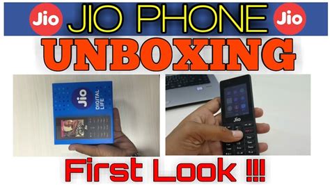 Jio Phone Unboxing Jio Phone Hands On First Look All