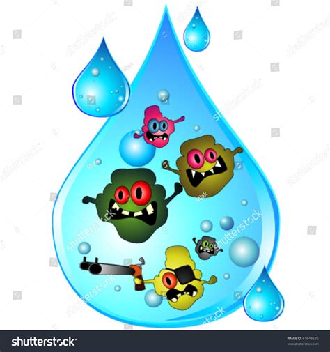 Drop Dirty Water Stock Vector 61648525 Shutterstock