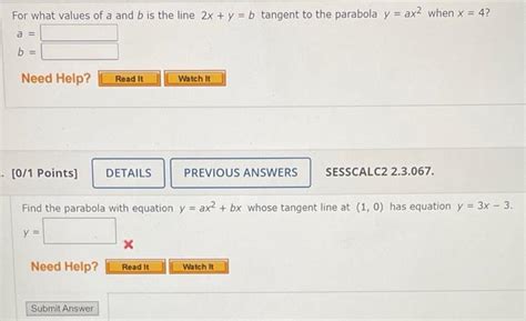 Solved Show That The Curve Y 7x3 5x−3 Has No Tangent Line