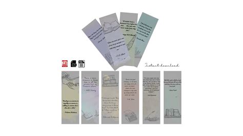 10 Printable Quotes Bookmarks, Bookmarks Set, Bookmarks Gift, Reading Accesories - Etsy