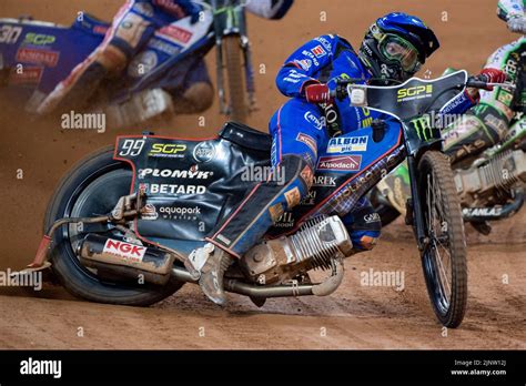 Dan Bewley Of United Kingdom Blue In The Final Race During The FIM