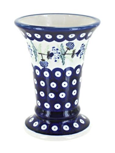 Blue Rose Polish Pottery Sweet Annie Small Vase 1 Fred Meyer