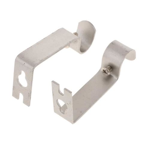 Supports Fixation Murale Pour Tringle Rideau R Glable X Argent