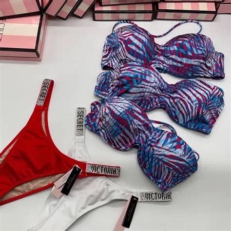 Купальник вікторія сікрет victoria's secret з камінням зі стразами ...
