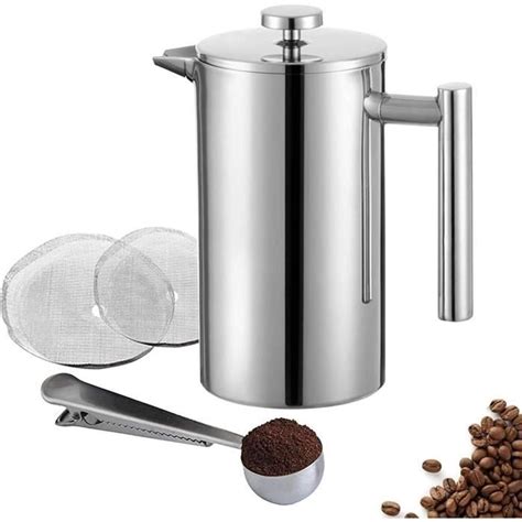 Cafeti Re Piston Presse Fran Aise Ml Avec Filtre Couches