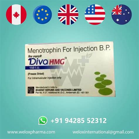 Menotrophin Diva Mhg Iu Injection Packaging Type Box At Rs