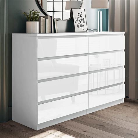 Blisswood High Gloss Chest Of Drawer Drawer Bedroom Chest Of Drawer