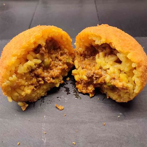 Arancina Alla Carne Rarica Sapori Autentici Palermitani