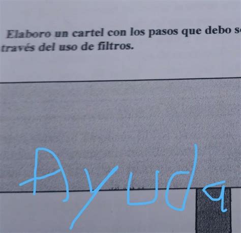 Elaboro un cartel con los pasos qutravés del uso de filtros Brainly lat