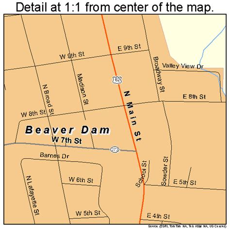 Beaver Dam Kentucky Street Map 2104654