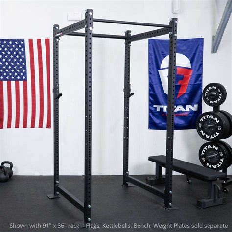 Titan Fitness T 3 Series Black Short Power Rack Sports Supplies