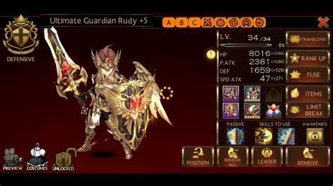 Seven Knights Rudy Skills Set Youtube