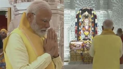 Pm Modi Offers Prayers At Ayodhya Ram Mandir Holds Massive Roadshow In