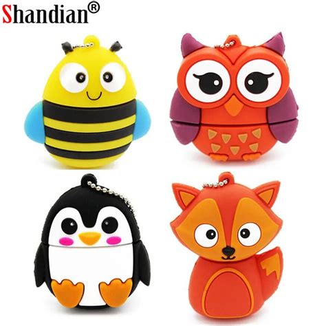 Buy Shandian Hot Cute Mini Cartoon Penguin Owl Pen Drive Usb Flash Drive