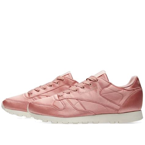 Reebok Classic Satin W Pink And Classic White End