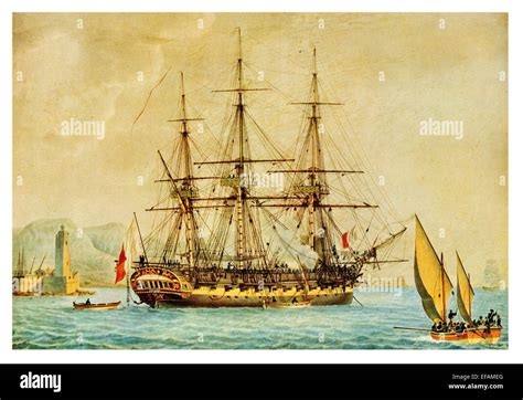 38 Gun Frigate Of The French Navy Cut Out Stock Images Pictures Alamy