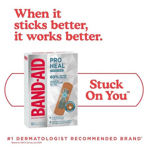 Pro Heal™ Advanced Healing Bandages With Hydrocolloid Gel Pad Band Aid® Brand